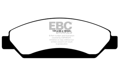 EBC 07 Cadillac Escalade 6.2 2WD Greenstuff Front Brake Pads