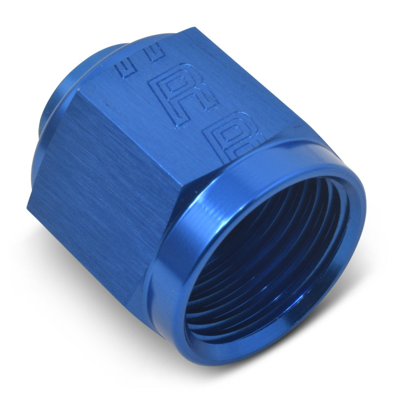 Russell Performance -4 AN Flare Cap (Blue)