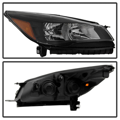 xTune 13-16 Ford Escape OEM Style Headlights -Black (HD-JH-FESCA13-AM-BK)