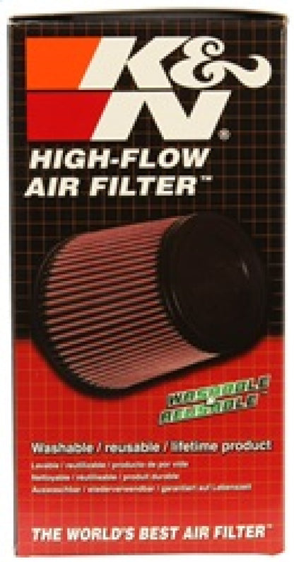 K&N Universal Rubber Filter 2.125in Flange ID/3in x 4in Tapered Oval/2.75in Height (4 Filters)