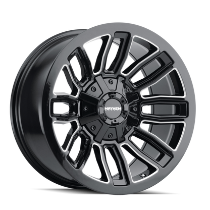 Mayhem 8108 Decoy 20x10 / 6x135 BP / -19mm Offset / 106mm Hub Black w/ Milled Spokes Wheel