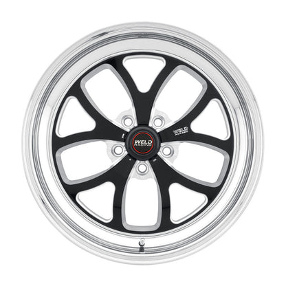 Weld S76 18x9 / 5x115 BP / 6.1in. BS Black Wheel (High Pad) - Non-Beadlock