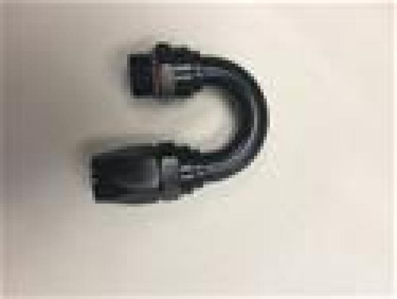 Fragola -12AN Male Rad. Fitting x 180 Degree Pro-Flow Hose End - Black