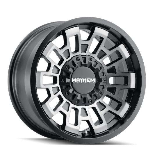 Mayhem 8113 Cortex 20x10 / 5x127 BP / -19mm Offset / 87.1mm Hub Matte Black w/ Dark Tint Wheel