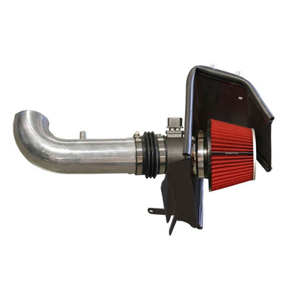 Spectre 08-10 Cadillac CTS V6-3.6L F/I Air Intake Kit - Polished w/Red Filter