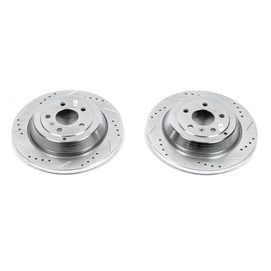 Power Stop 07-09 Mercedes-Benz ML320 Rear Evolution Drilled & Slotted Rotors - Pair