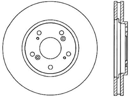 StopTech 91-96 Acura NSX Cryo Slotted Rear Left Sport Brake Rotor