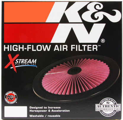 K&N X-Stream Top Filter X-Stream 14in OD - Red