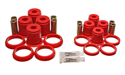 Energy Suspension 93-98 Jeep Grand Cherokee Red Rear Control Arm Bushings-Must reuse OEM Outer Shell