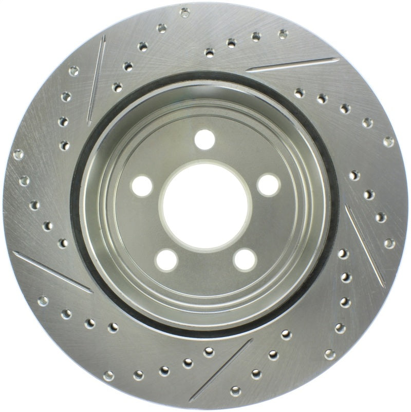 StopTech Select Sport 2011-2012 Dodge Challenger RT Drilled and Slotted Rear Left Brake Rotor