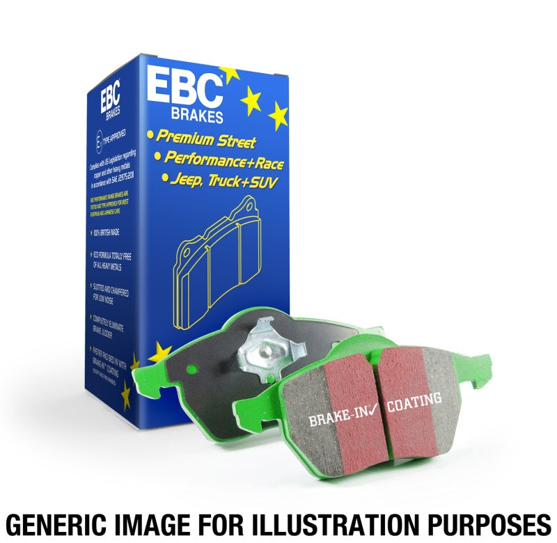 EBC 00 Volkswagen Eurovan 2.8 (ATE) with Wear Leads Greenstuff Rear Brake Pads