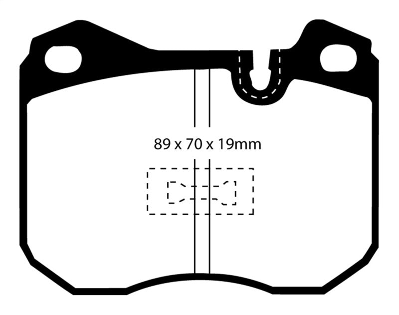 EBC 79-88 Porsche 924 2.0 Turbo Redstuff Front Brake Pads