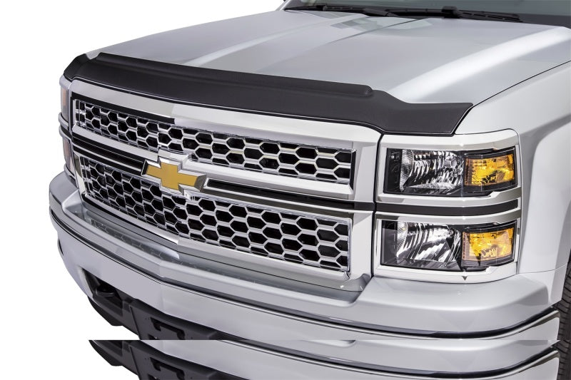 AVS 15-18 Chevy Silverado 2500 Aeroskin II Textured Low Profile Hood Shield - Black