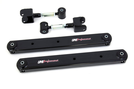 UMI Performance 68-72 GM A-Body Rear Control Arm Kit Fully Boxed Lowers Adjustable Uppers