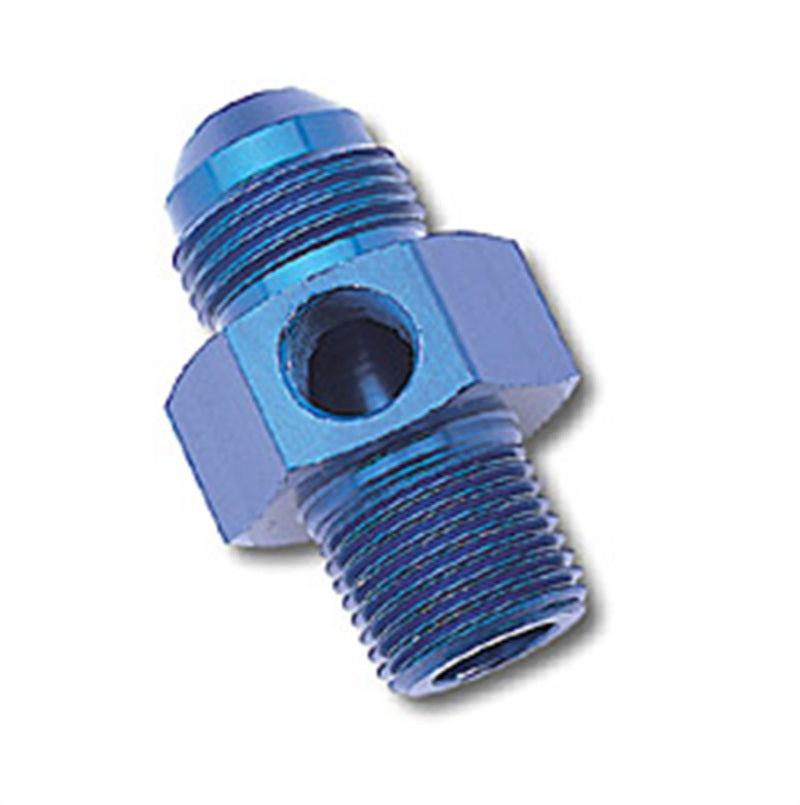 Russell Performance -6 AN Flare to 3/8in Pipe Pressure Adapter (Blue)