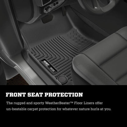 Husky Liners 09-10 Dodge Ram 1500 Ext Cab WeatherBeater Black 2nd Seat Floor Liners