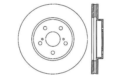 StopTech 04 Lexus RX330 SportStop Slotted & Drilled Left Rear Rotor