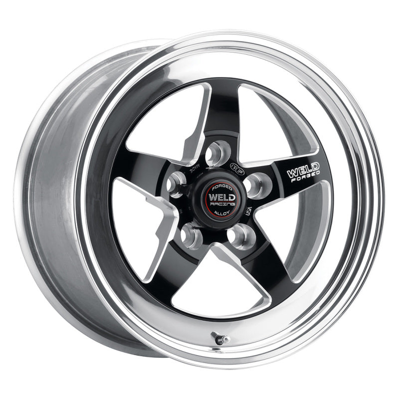 Weld S71 15x12.33 / 5x4.5 BP / 6.5in. BS Black Wheel (Medium Pad) - Non-Beadlock