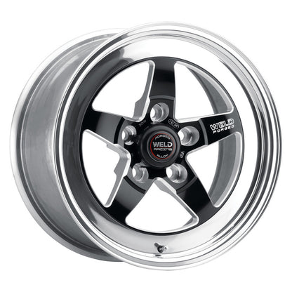 Weld S71 15x5.33 / 5x4.5 BP / 2.5in. BS Black Wheel (Low Pad) - Non-Beadlock