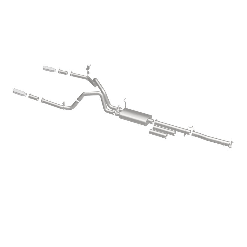 MagnaFlow Stainless Cat-Back Exhaust 2015 Chevy Silverado 2500HD 6.0L Dual Split Rear Exit 4in