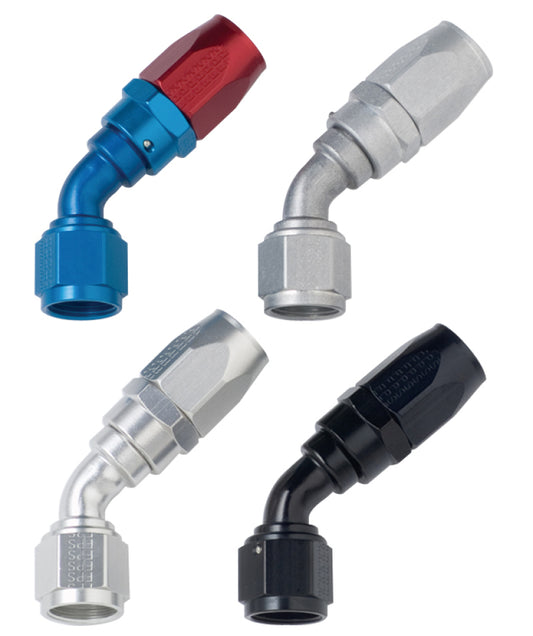 Fragola -4AN x 45 Degree Power Flow Hose End