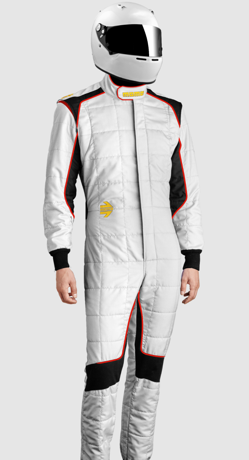 Momo Corsa Evo Driver Suits Size 58 (SFI 3.2A/5/FIA 8856-2000)-White