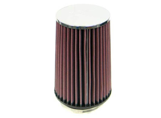 K&N Universal Chrome Filter 3 1/2 inch FLG / 5 1/2 inch Bottom / 4 1/2 inch Top / 8 inch Height