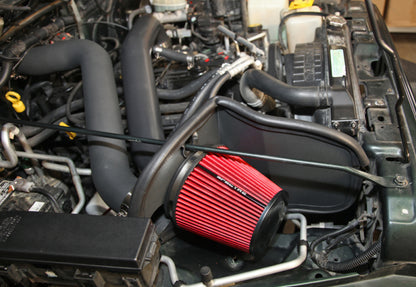 Spectre 97-06 Jeep Wrangler L6-4.0L F/I Air Intake Kit - Tex. Black w/Red Filter