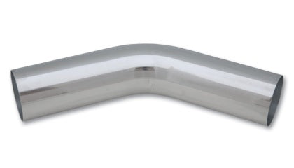 Vibrant - 4in O.D. Universal Aluminum Tubing (45 degree bend) - Polished