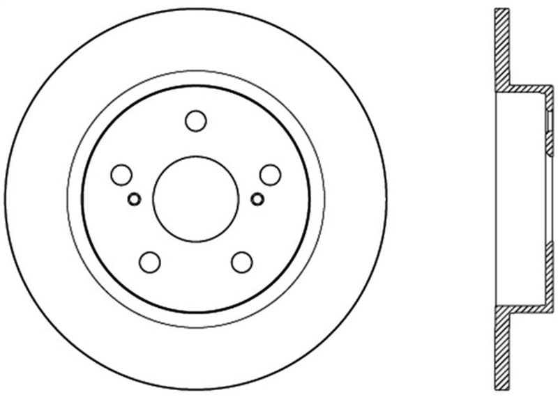 StopTech 11-13 Scion tC Rear Slotted Left Sport Brake Rotor