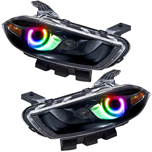 Oracle 13-14 Dodge Dart (HID Style) SMD HL - Black - ColorSHIFT w/ Simple Controller NO RETURNS