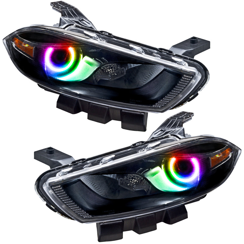 Oracle 13-16 Dodge Dart SMD HL - Black - Halogen - ColorSHIFT