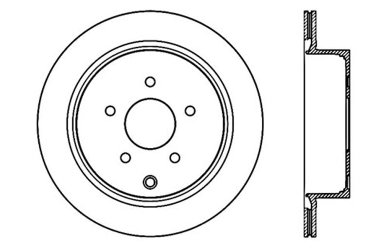 StopTech 03-07 Infiniti FX35/45 Drilled Left Rear Rotor