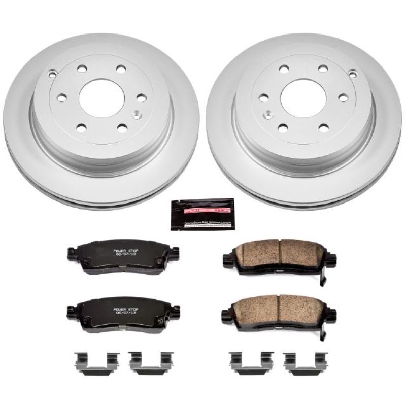 Power Stop 08-17 Buick Enclave Rear Z17 Evolution Geomet Coated Brake Kit