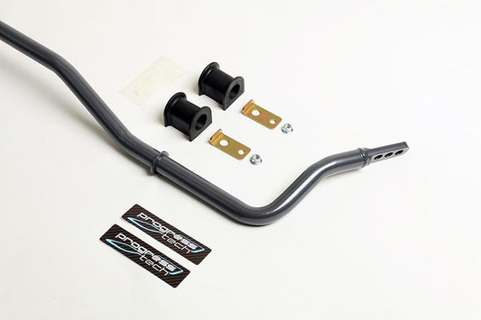 Progress Tech 2015+ Ford Mustang 4 Cyl/GT Rear Sway Bar (Tubular 25mm - Adjustable)