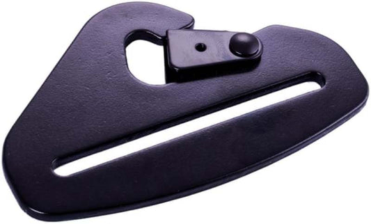 RaceQuip Snap Hook End Seat Belt Mounting Hardware / Fits 3 In. Belts / Forged Steel - Black