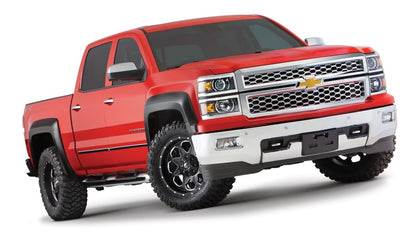 Bushwacker 14-16 Chevy Silverado 1500 Extend-A-Fender Style Flares 4pc - Black