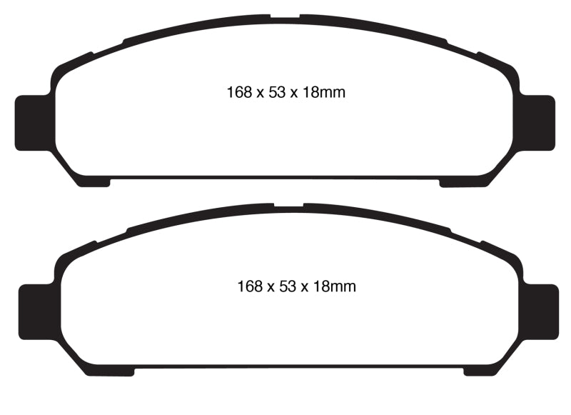 EBC 08+ Toyota Venza 2.7 Greenstuff Front Brake Pads