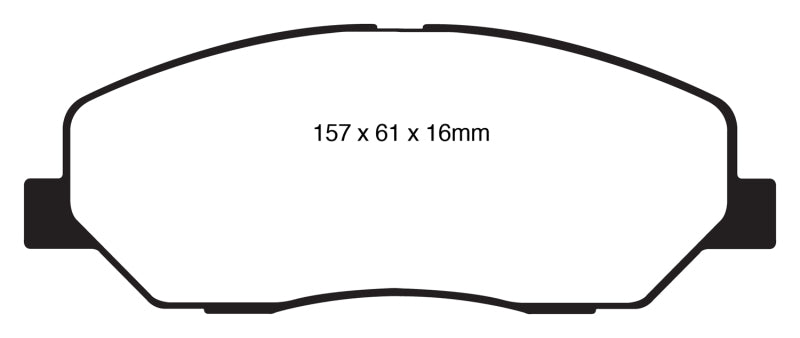 EBC 08-10 Hyundai Genesis 3.8 Redstuff Front Brake Pads