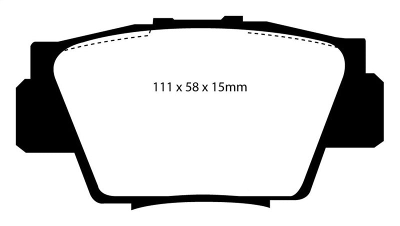 EBC 91-96 Acura NSX 3.0 Redstuff Rear Brake Pads