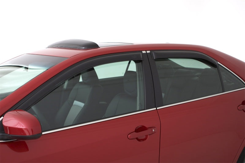 AVS 09-18 Ford Fiesta (Sedan & Hatch) Ventvisor Outside Mount Window Deflectors 4pc - Smoke