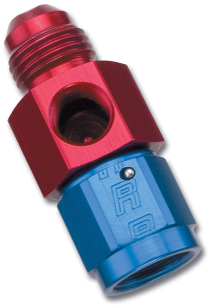 Russell Performance -8 AN Fuel Pressure Take off (Red/Blue)