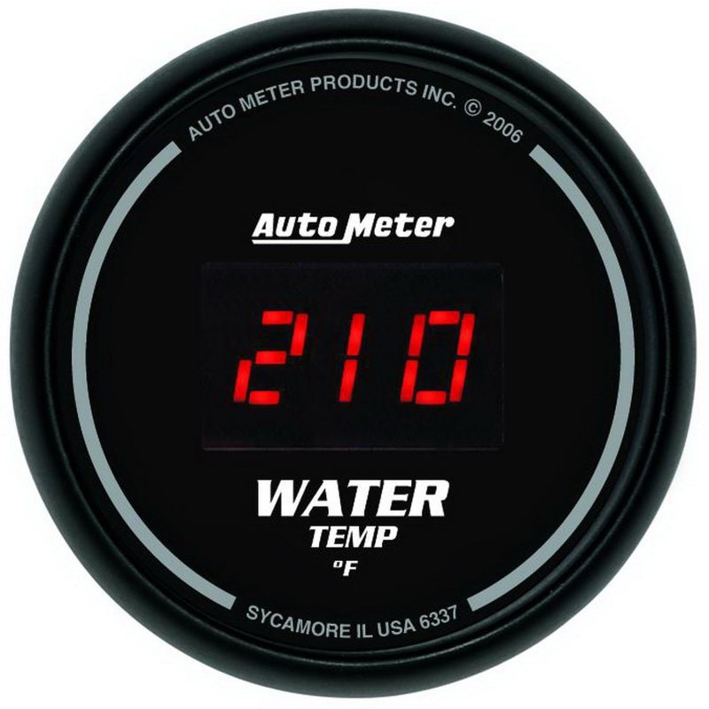 AutoMeter Gauge Kit 5 Pc. 3-3/8in. & 2-1/16in. Elec Speedo Digital Black Dial W/ Red Led