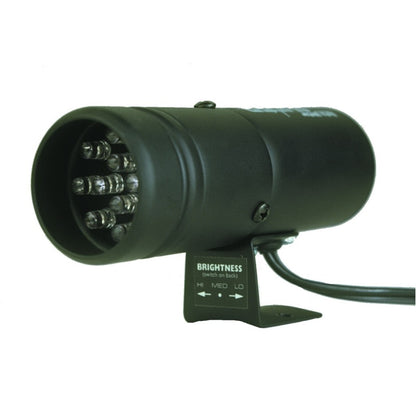 Autometer Tachometer 0-9000 RPM Carbon Fiber Pro-Stock Pedestal w/ Super Lite & Peak Mem 5in (127mm)