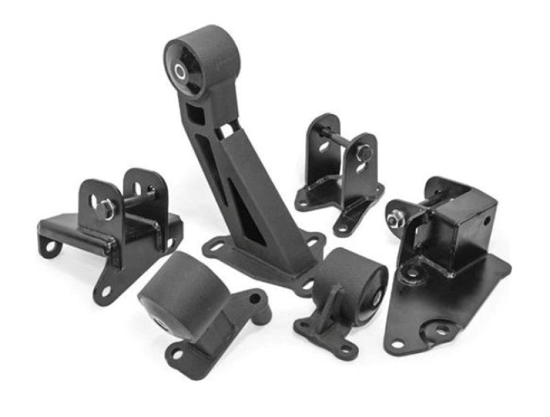 Innovative 96-00 Civic J-Series Black Steel Mounts 85A Bushings (EG/DC Subframe)