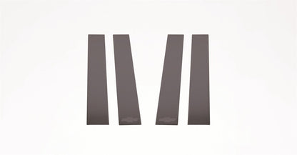 Putco 14-18 Chevy Silverado LD - Fits Double Cab/Crew Cab - 4pcs Black Platinum Pillar Posts
