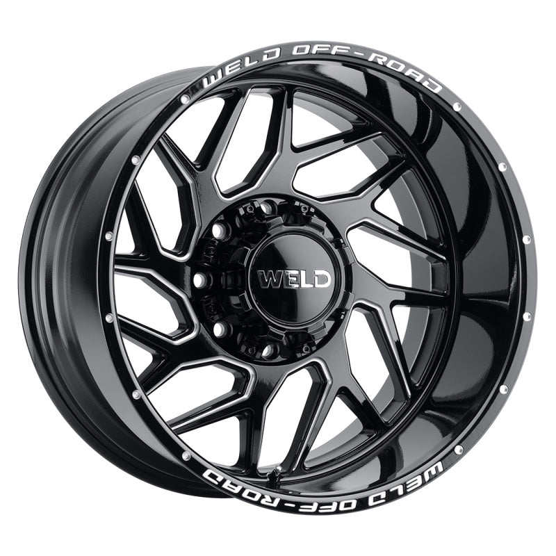 Weld Off-Road W117 20X10 Fulcrum 8X180 ET13 BS6.00 Gloss Black MIL 124.3