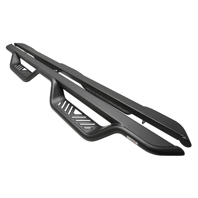 Westin 19-22 Chevrolet Silverado / GMC Sierra Double Cab Outlaw Nerf Step Bars - Textured Black