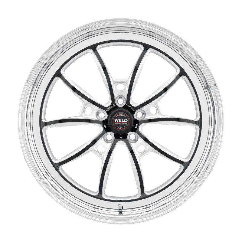 Weld S80 18x5 / 5x115 BP / 1.6in BS Black Wheel (High Pad) - Non-Beadlock