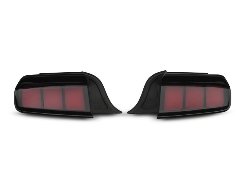 Raxiom 15-23 Ford Mustang Profile LED Tail Lights Gloss Blk Housing- Red Lens